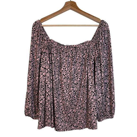 Boden Square Neck Swing Jersey Top Size 6 Milkshake Floral Pebble Women Relaxed - Picture 4 of 10